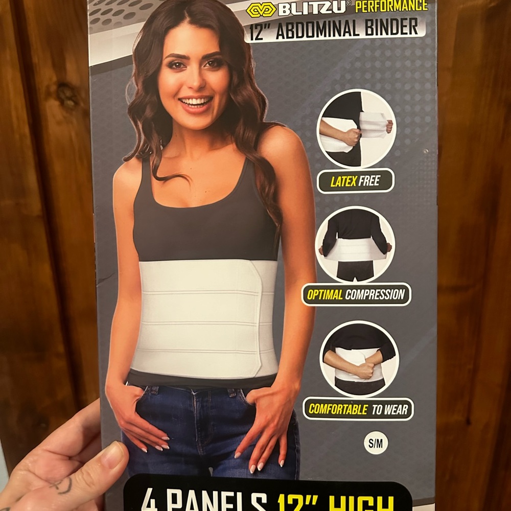 Abdominal binder for postpartum, surgery c section, hysterectomy, etc. size s/m